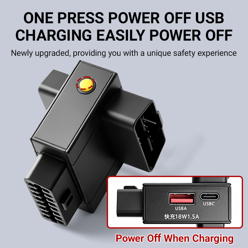 OBD2 Splitter Adapter 1 To 2 w - Usb Charger ulasan dan harga