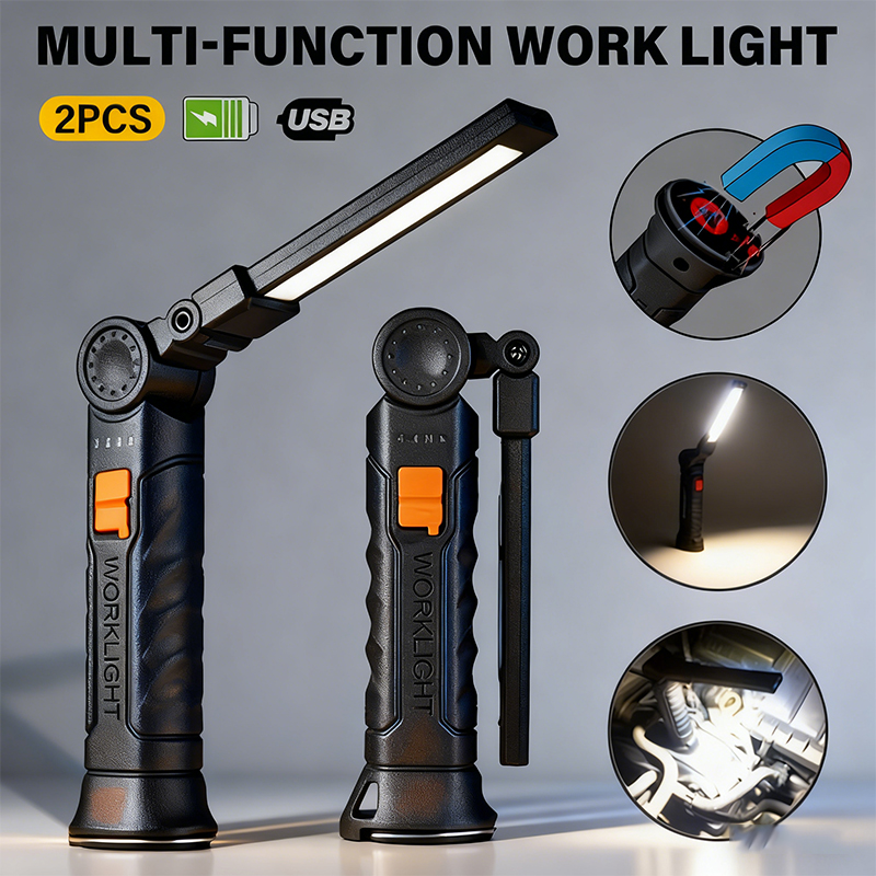 Portable COB LED Flashlight US - Power Bank ulasan dan harga