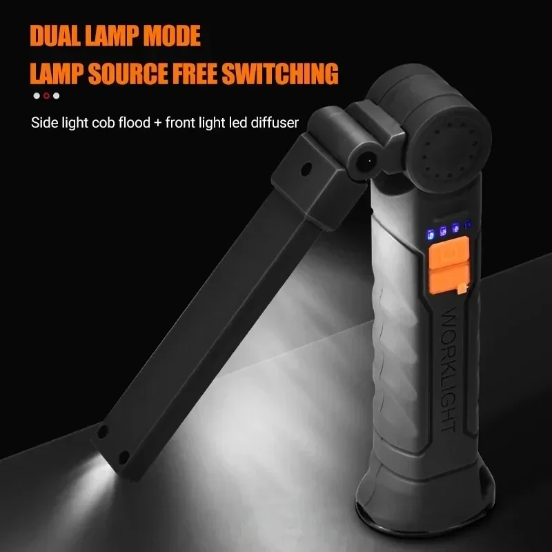 Portable COB LED Flashlight US - Power Bank ulasan dan harga
