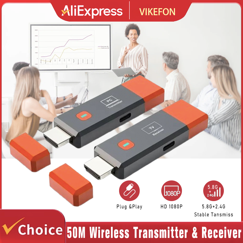 50M Wireless Transmission Vide - Hdmi Adapter ulasan dan harga