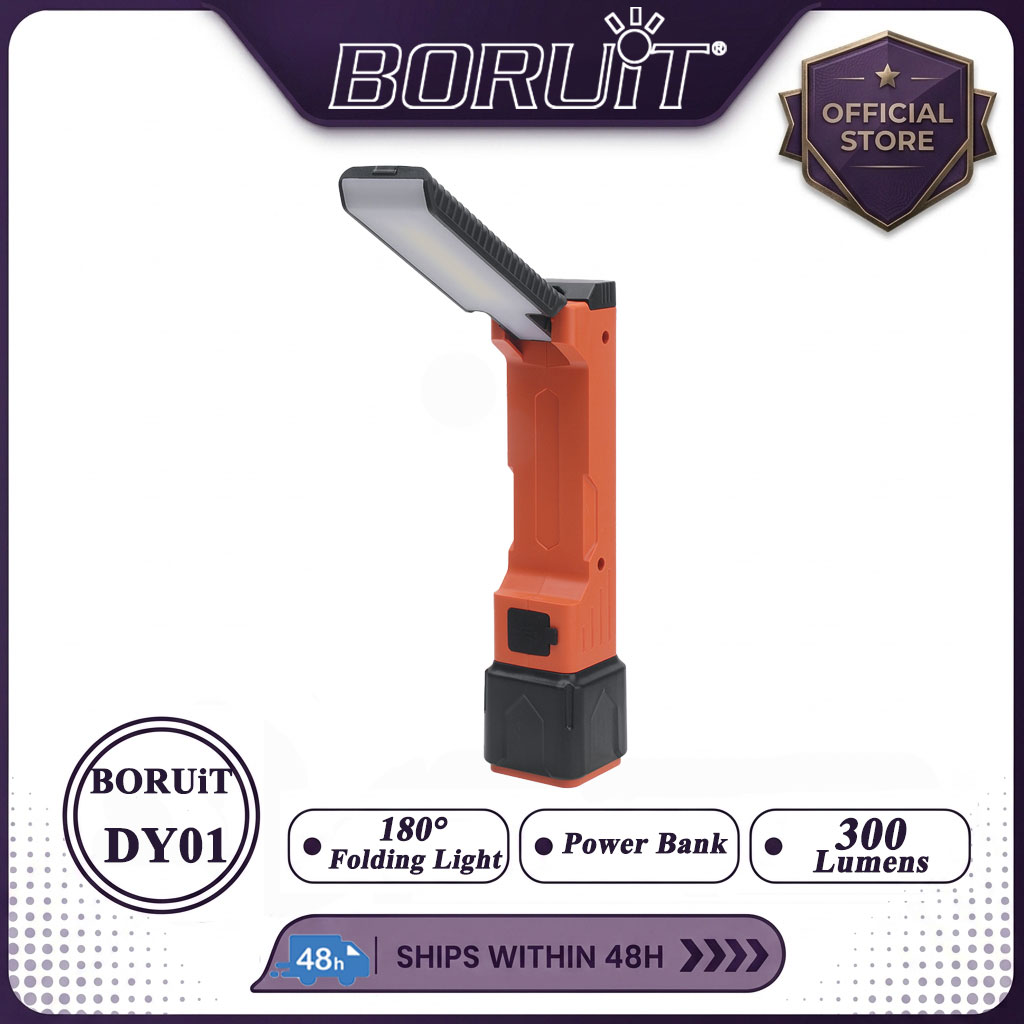 BORUiT 300LM LED Work Light Zo - Power Bank ulasan dan harga