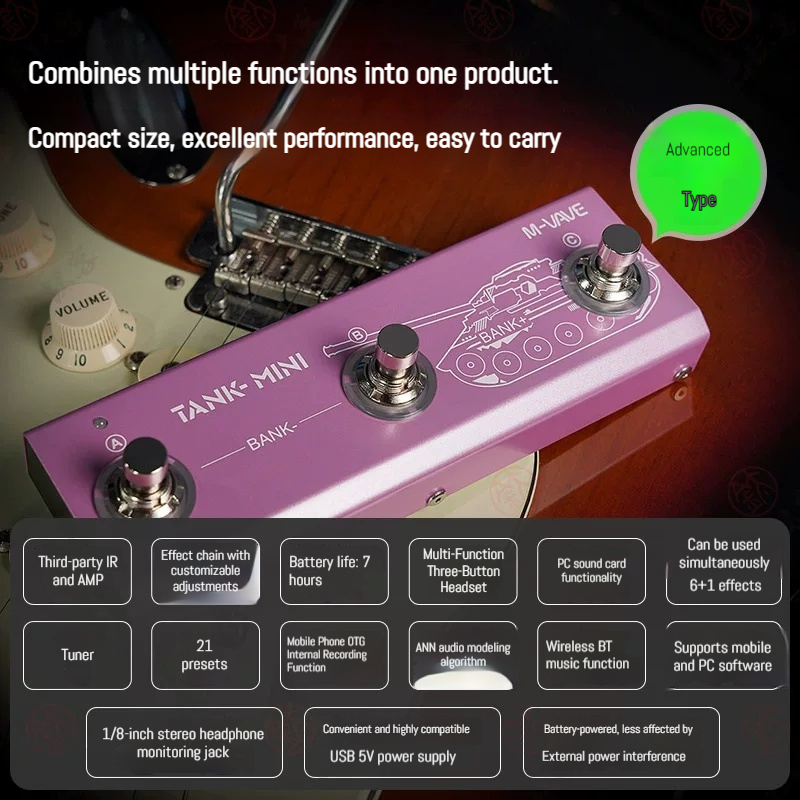 M VAVE Tank Mini Portable Mult - Bluetooth Speaker ulasan dan harga