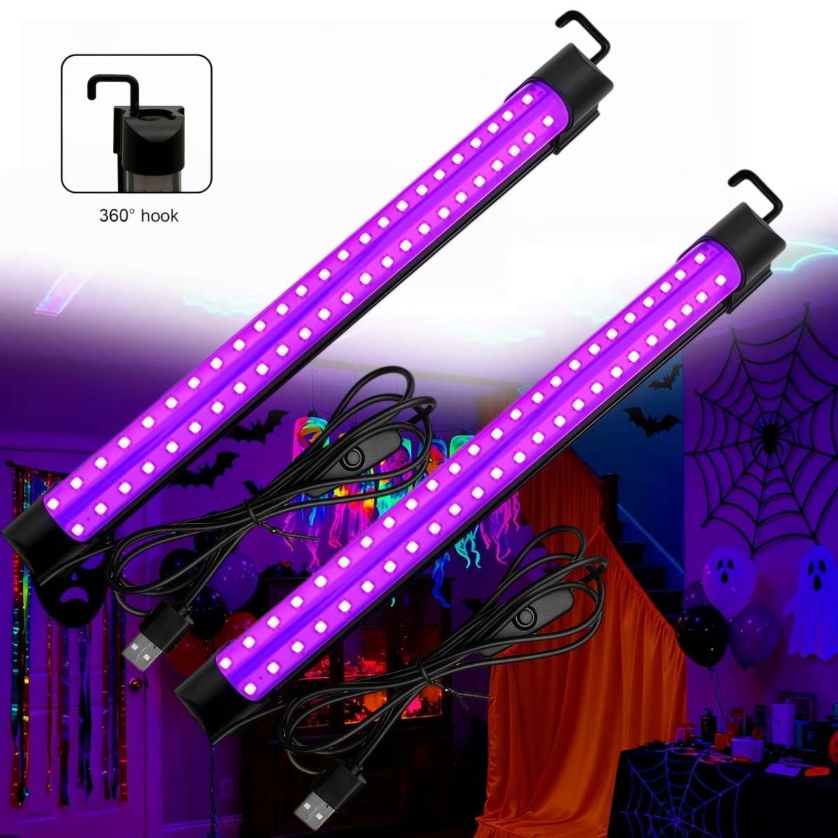 Black Light Tube 5W/10W USB Pl - Usb Hub ulasan dan harga