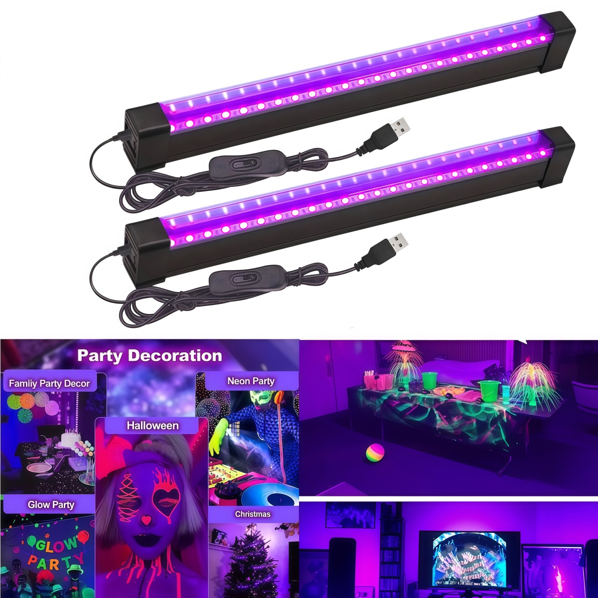 Black Light Tube 5W/10W USB Pl - Usb Hub ulasan dan harga