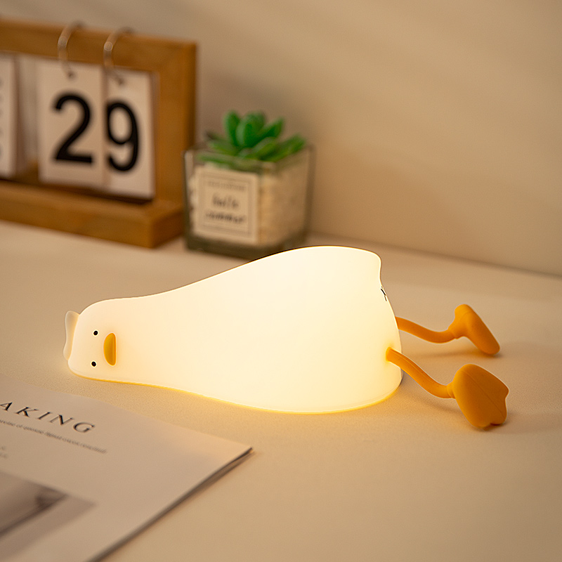 Lying Flat Duck Night Light Si - Phone Holder ulasan dan harga