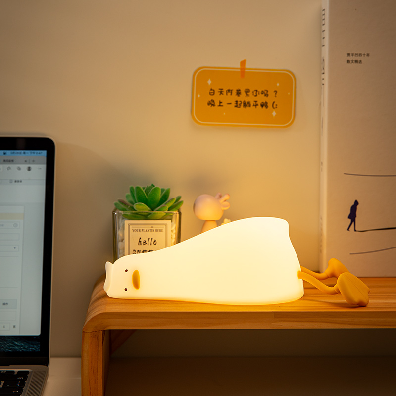 Lying Flat Duck Night Light Si - Phone Holder ulasan dan harga