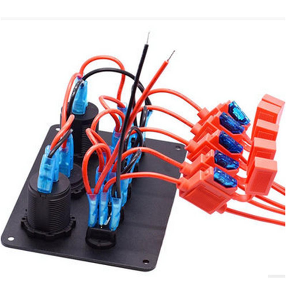 ABS Plastic 5 Gang Switch Pane - Usb Charger ulasan dan harga