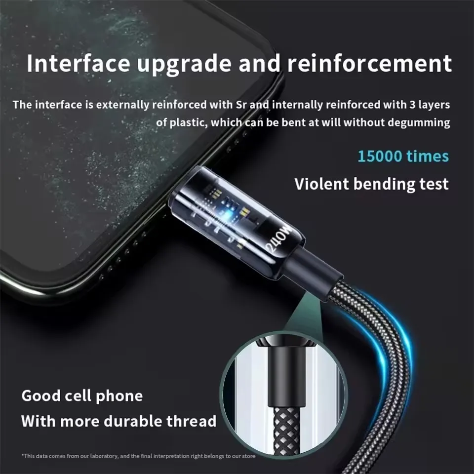 240W Nylon USB Type C Super Fa - Usb Charger ulasan dan harga