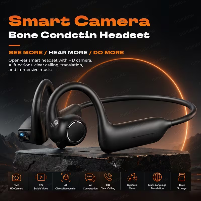 New Women 8MP Camera Earphones - Wireless Charger ulasan dan harga
